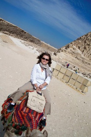 Sarah Beumer Harlow, Incoming Study Abroad Advisor, in Egypt.